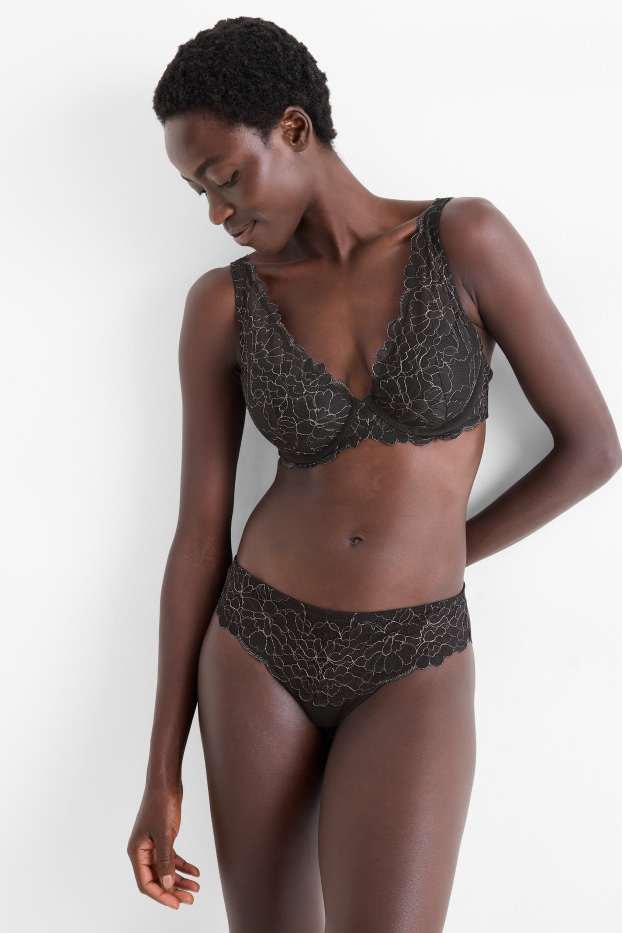 Damen - Slip - schwarz