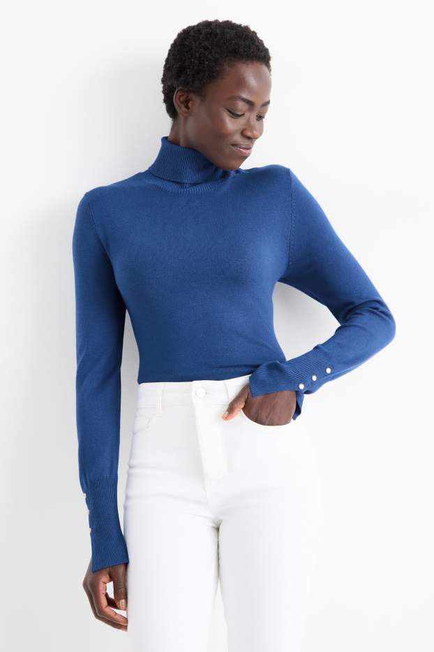 Femmes - Pull - bleu foncé
