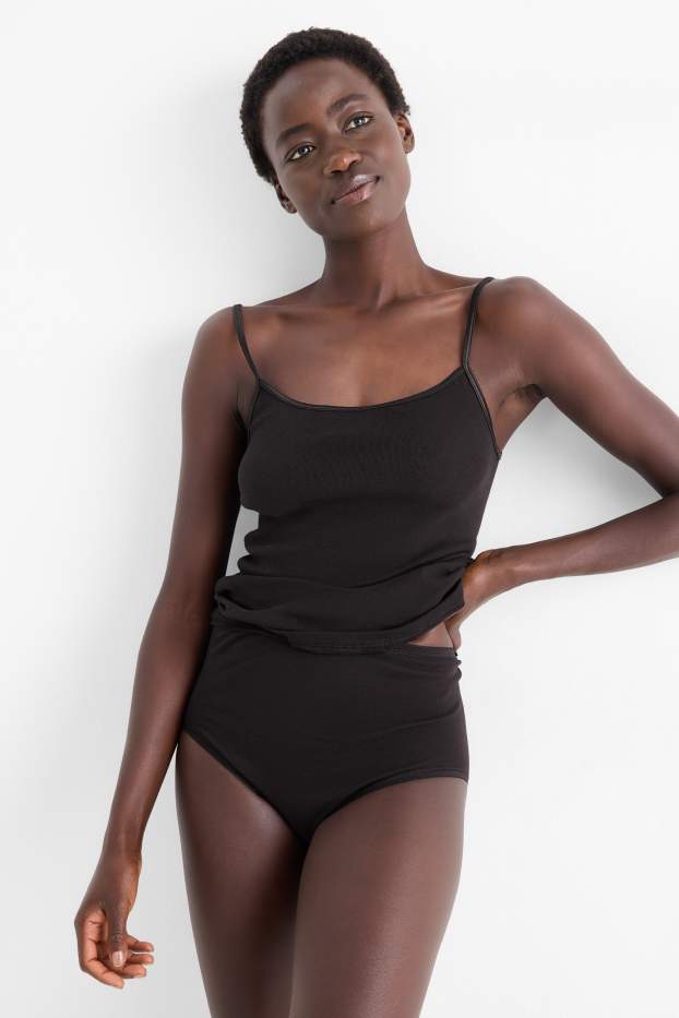 Donna - Confezione da 3 - slip premaman - nero