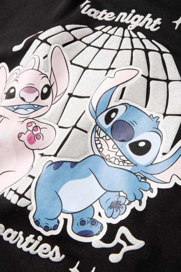 Děti - dívky - Lilo & Stitch - mikina - černá