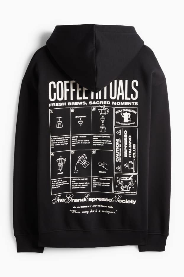 Herren - Oversized-Hoodie - schwarz