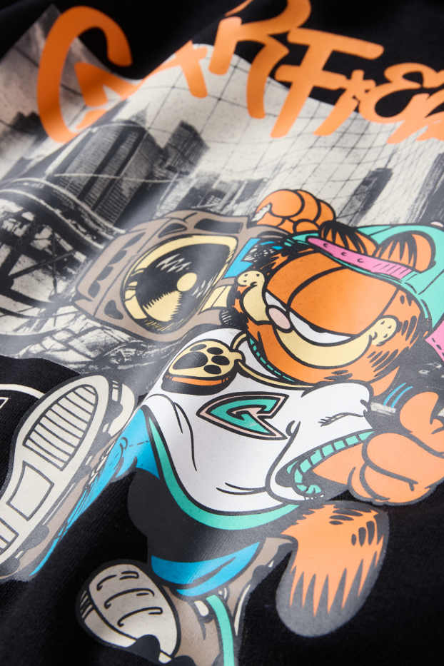 Kinderen: jongens - Garfield - hoodie - zwart