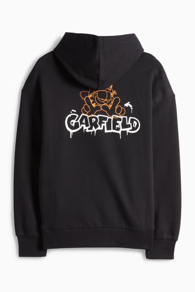 Kinderen: jongens - Garfield - hoodie - zwart