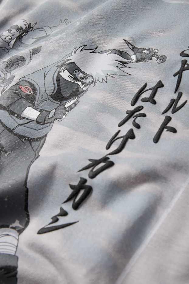 Herren - T-Shirt - Relaxed Fit - Naruto - hellgrau