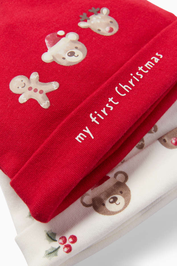 Unisex - Baby hat - red / white