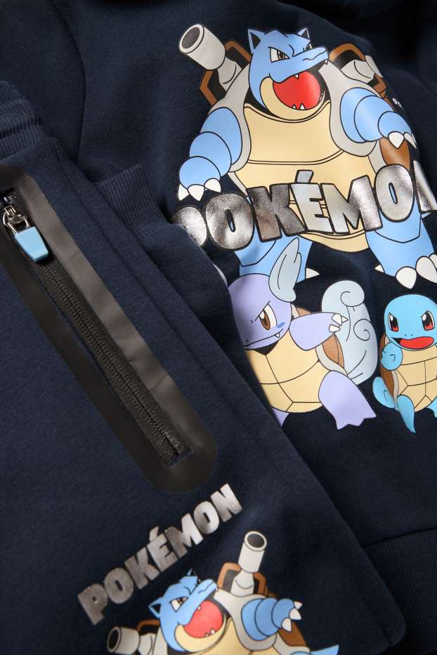 Copii - Băieți - Pokémon - set - hanorac și pantaloni de trening - 2 piese - albastru închis