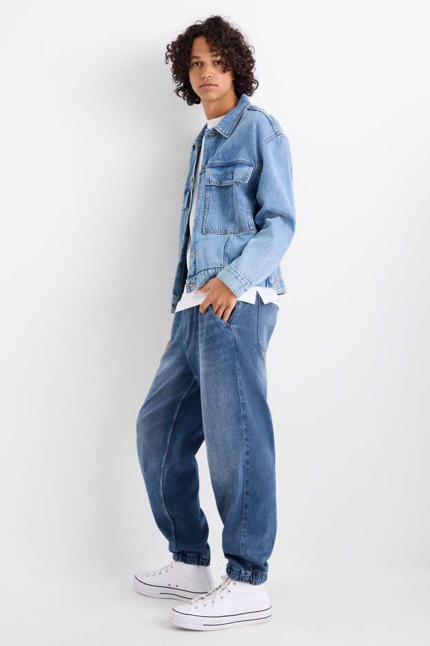 Uomo - Jogger in denim - jeans blu