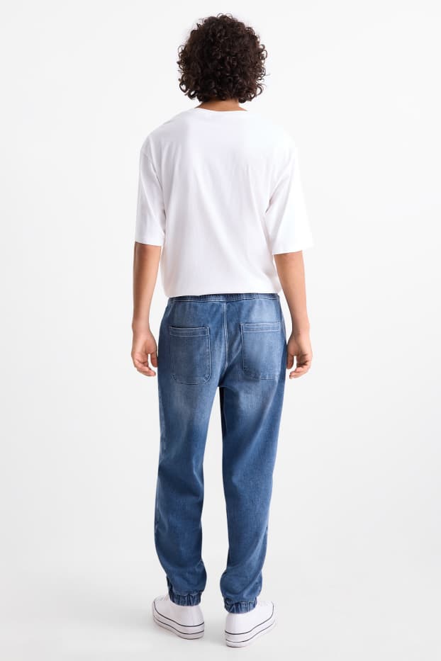 Uomo - Jogger in denim - jeans blu