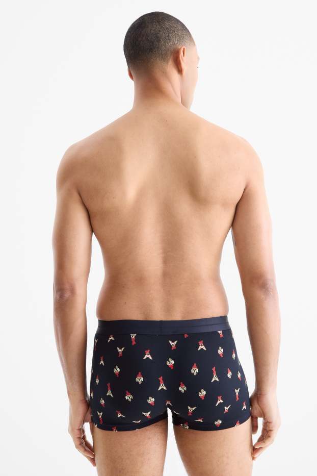 Herren - Multipack 3er - Weihnachts-Trunks - dunkelblau