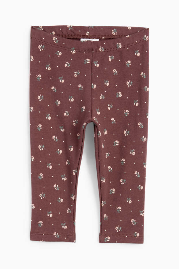 Miminka - dívky - Květiny - outfit pro miminka - 3dílný - krémově bílá