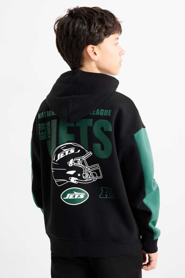 Kinder Jungen - NFL New York Jets - Hoodie - dunkelgrün / schwarz