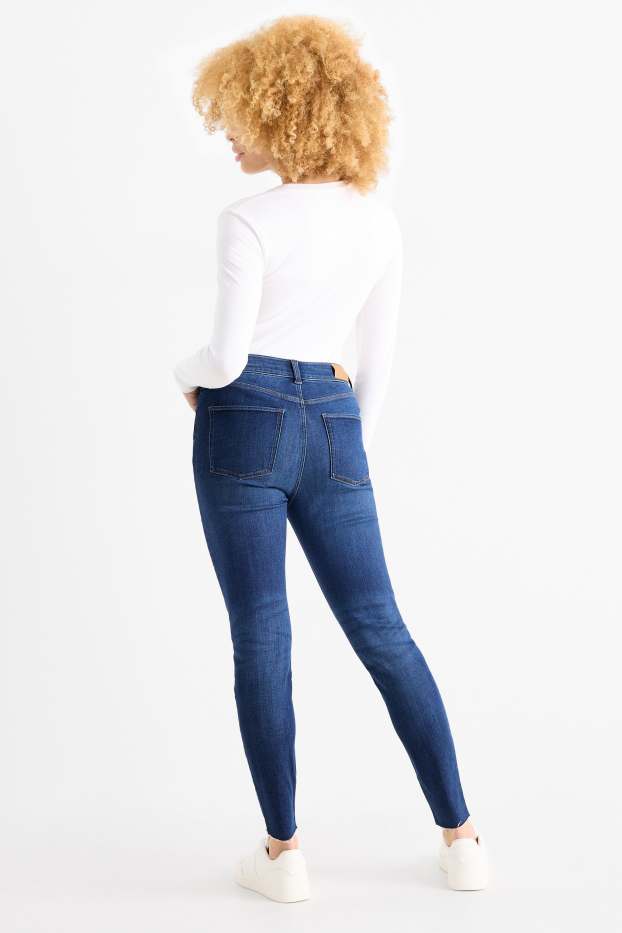 Dámské - Skinny jeans - high waist - LYCRA® ADAPTIV Fiber - džíny - modré