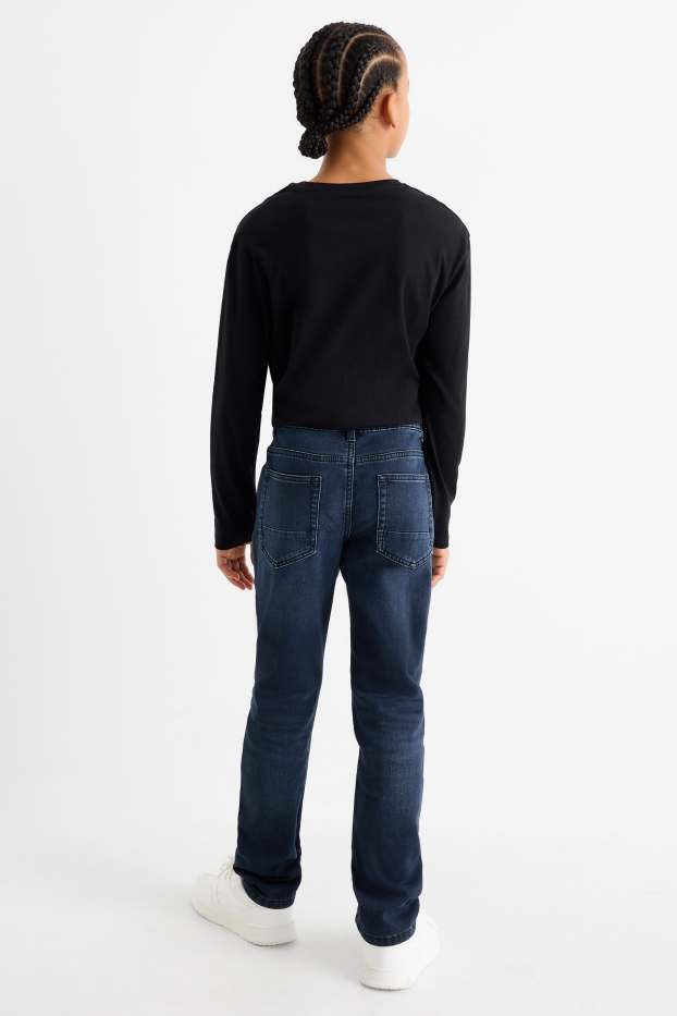 Bambini - Slim jeans - termici - LYCRA® - jeans blu scuro