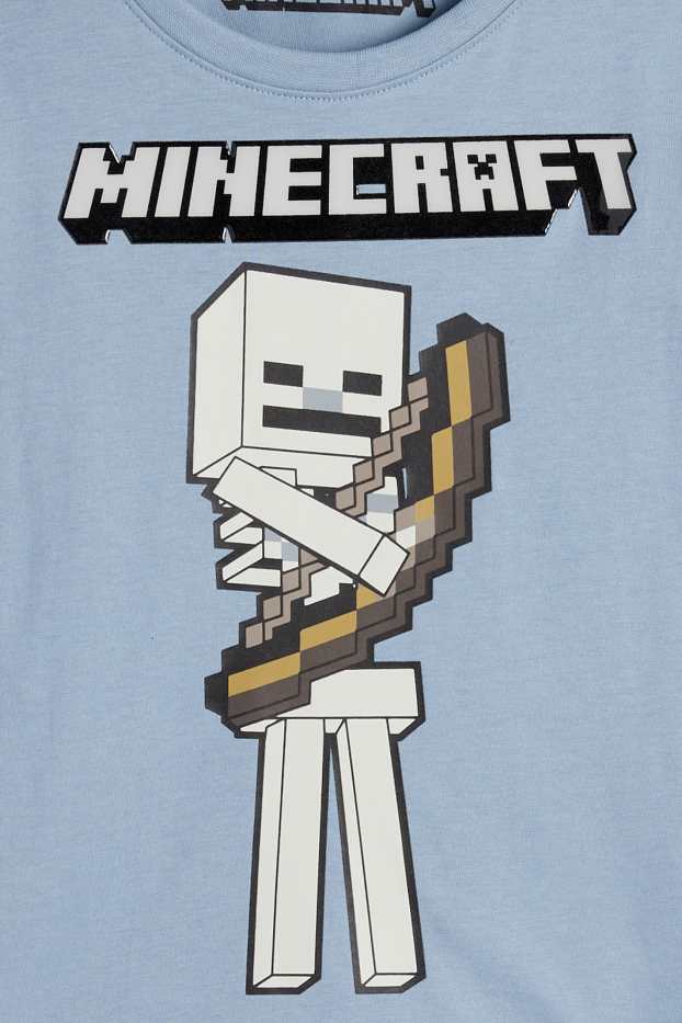 Enfants garçons - Lot de 3 - Minecraft - hauts à manches longues - bleu  / beige