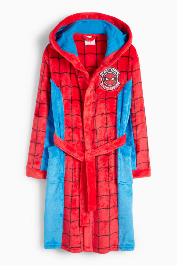 Enfants garçons - Spider-Man - peignoir à capuche - rouge / bleu