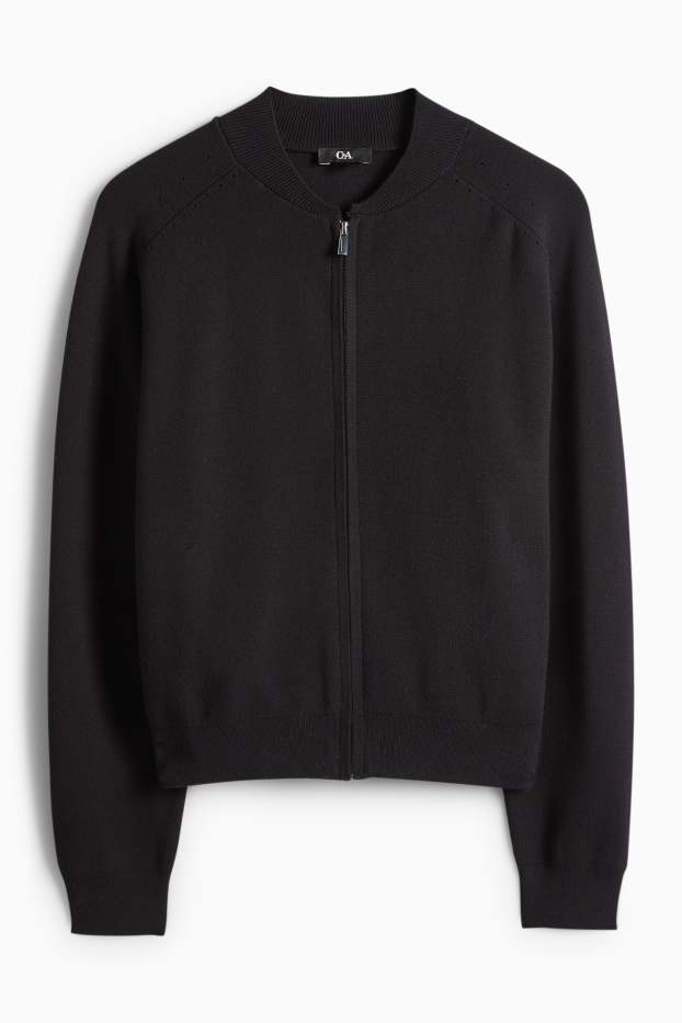 Damen - Strickjacke - schwarz