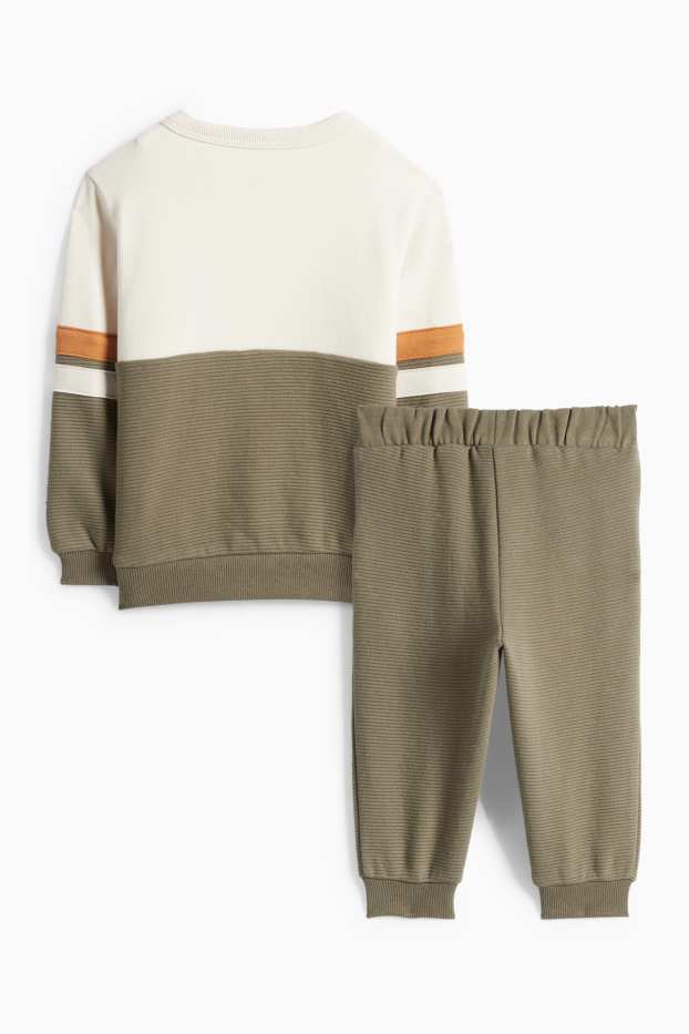 Baby Buben - Micky Maus - Baby-Outfit - 2 teilig - beige