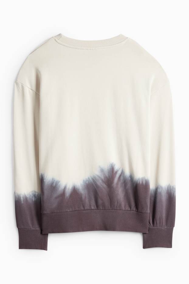 Děti - chlapci - Minecraft - mikina - se vzorem - světle béžová