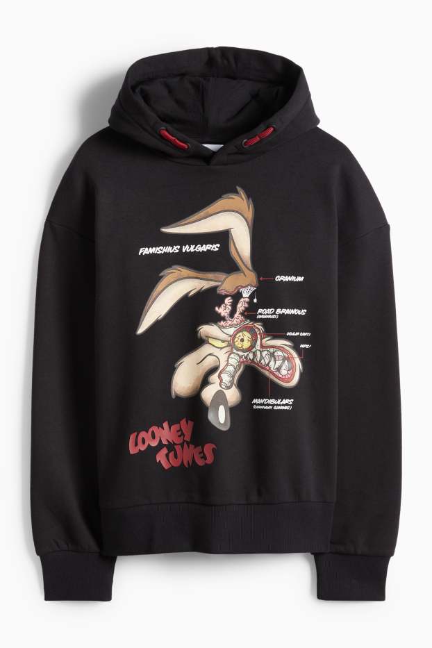 Děti - chlapci - Looney Tunes - mikina s kapucí - černá