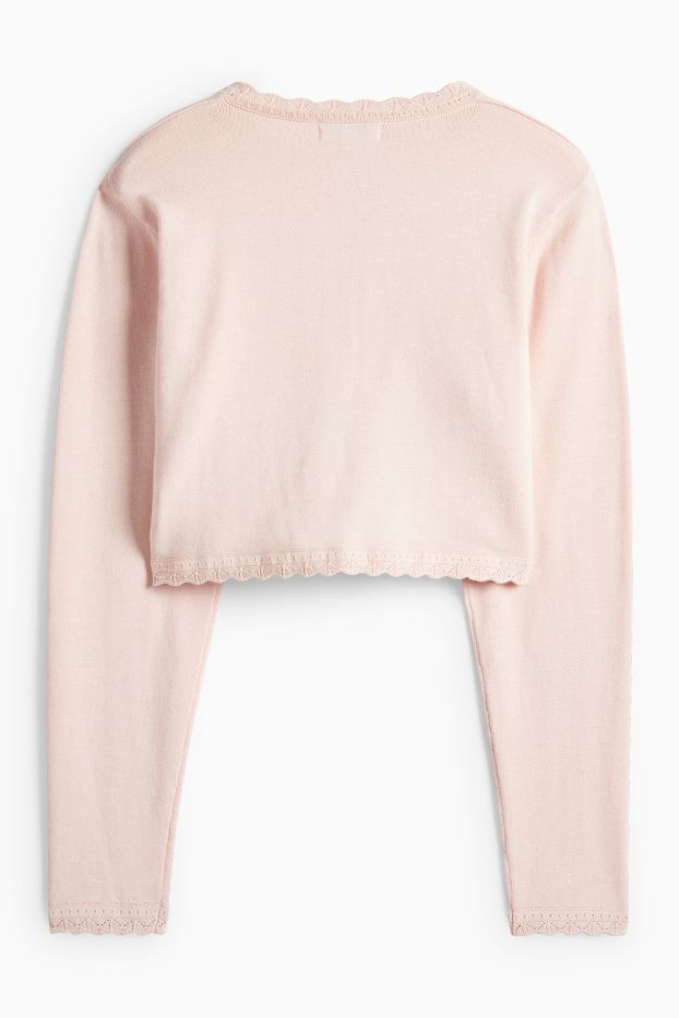 Kinder Mädchen - Baby-Strickjacke - rosa