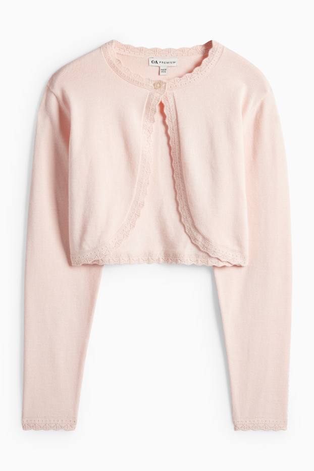 Kinder Mädchen - Baby-Strickjacke - rosa