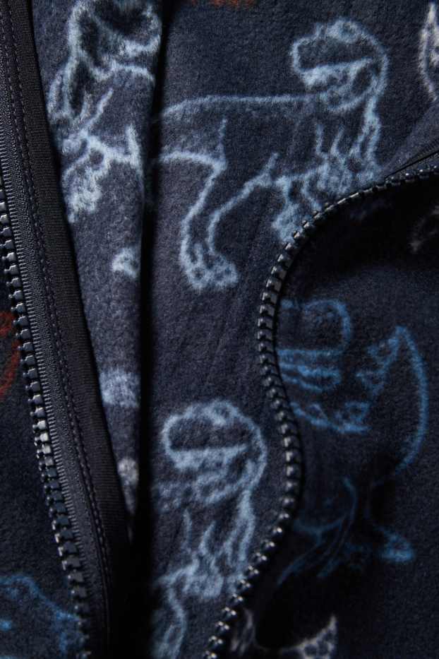 Children Boys - Dino - fleece jacket - dark blue