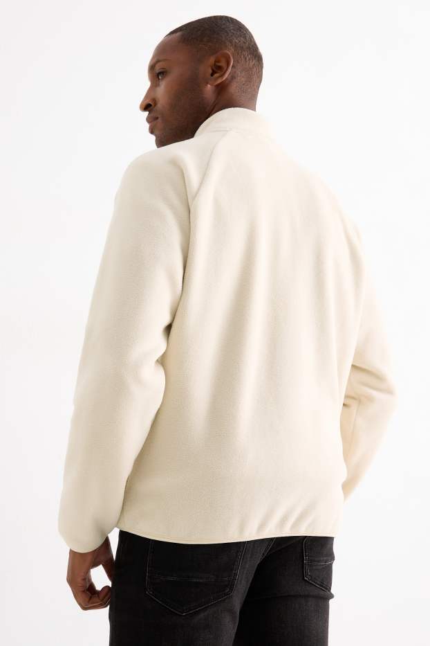 Men - Fleece jacket - cremewhite
