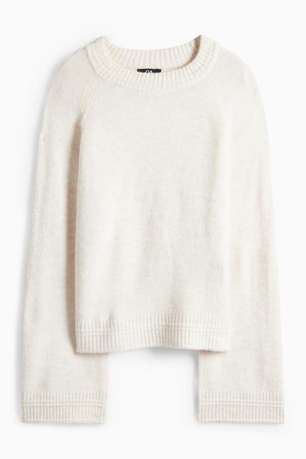 Dámské - Svetr - bílá-žíhaná