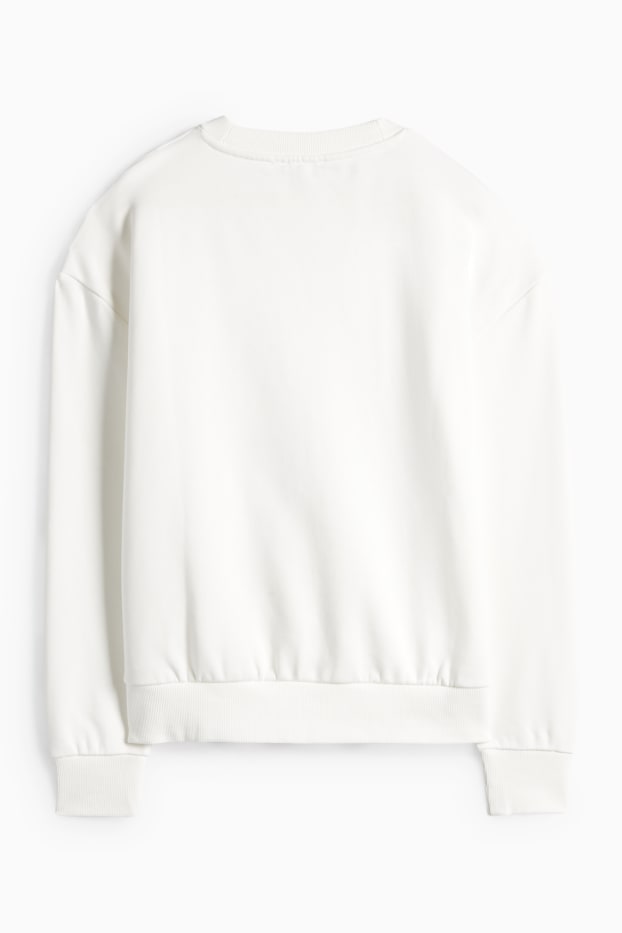 Dames - Rendier - kerstsweatshirt - wit