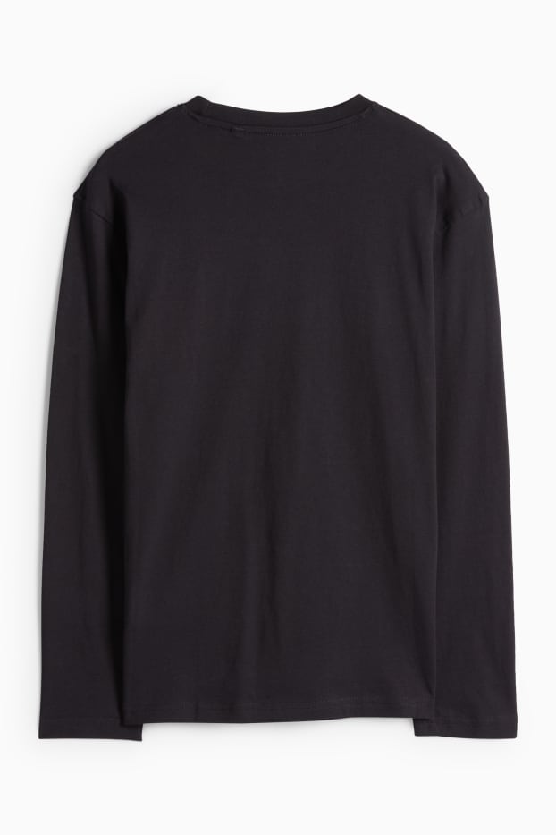 Děti - chlapci - Minecraft - tričko s dlouhým rukávem - černá