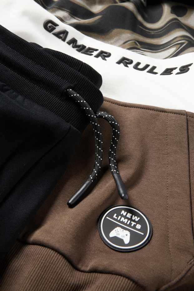 Kinder Jungen - Set - Hoodie und Jogginghose - 2 teilig - dunkelbraun