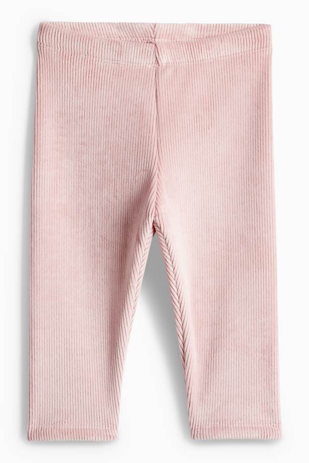 Baby Girls - Minnie Mouse - baby outfit - plush-lined - 3 piece - white / rose