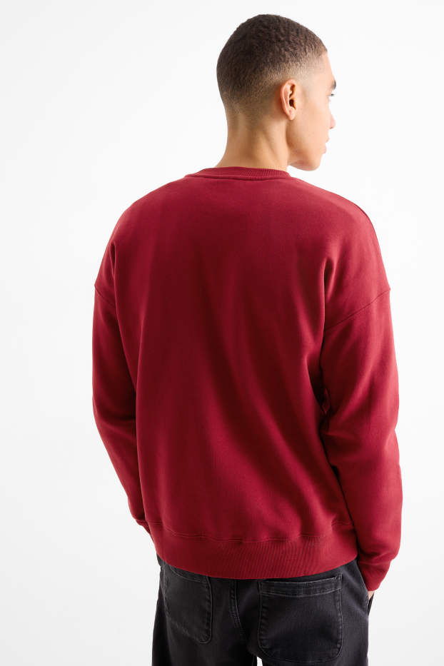 Herren - Sweatshirt - dunkelrot