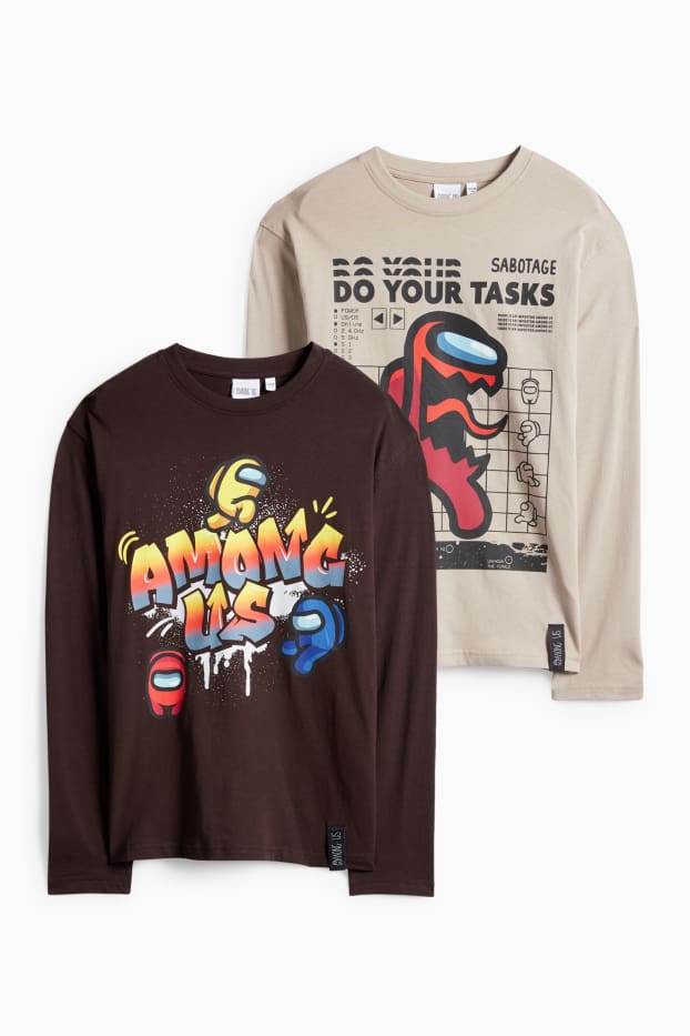 Enfants garçons - T-shirt manches longues - noir