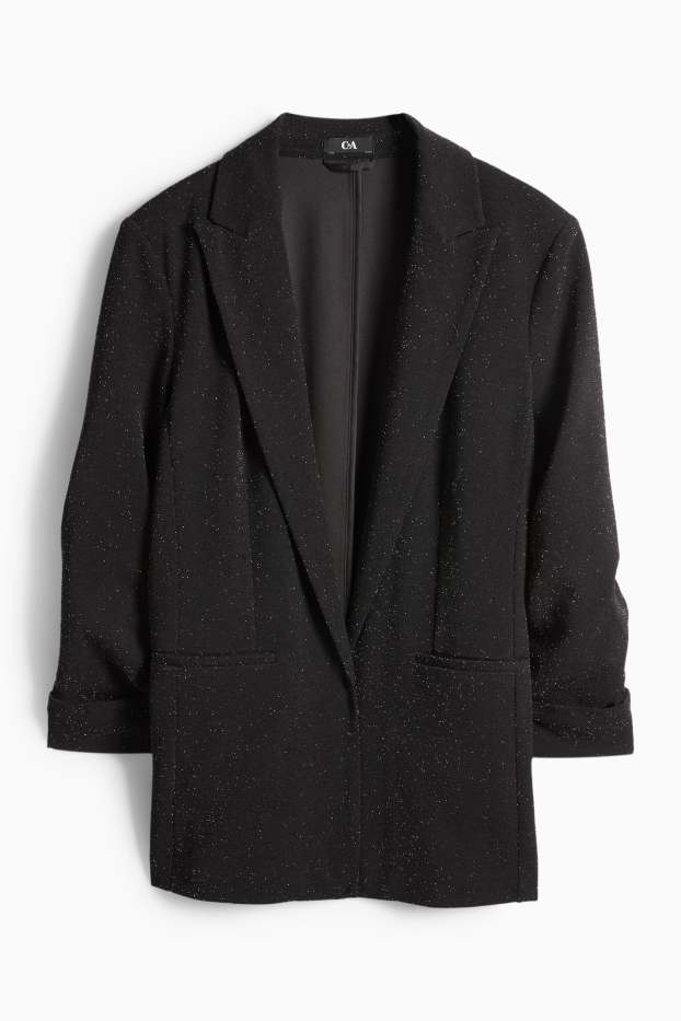 Femmes - Blazer de bureau - regular fit - noir