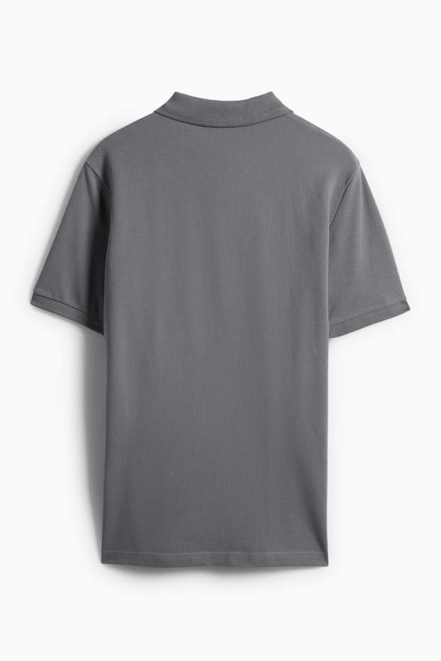 Pánské - Polokošile - regular fit - šedá