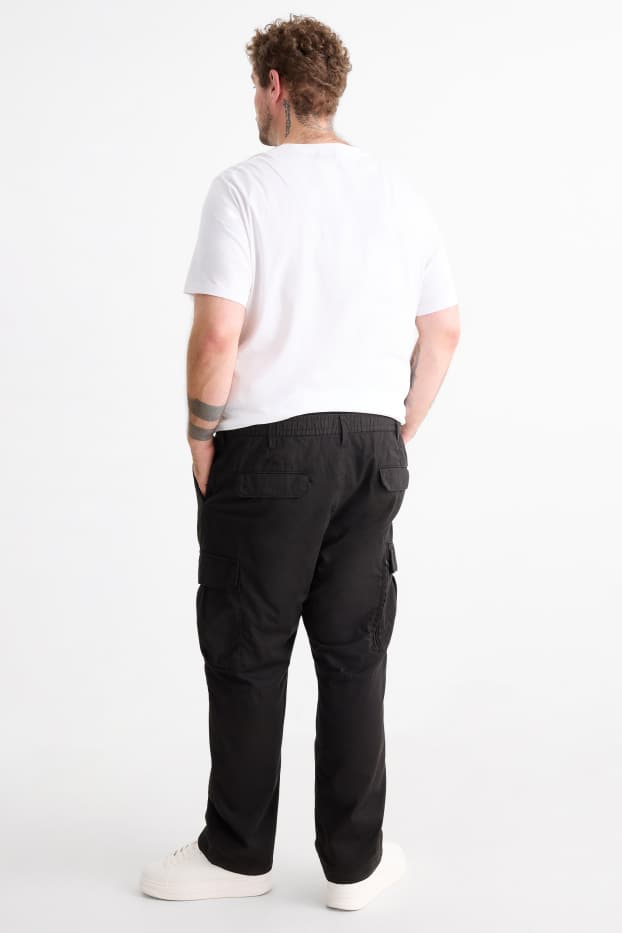 Uomo - Pantaloni cargo termici - nero