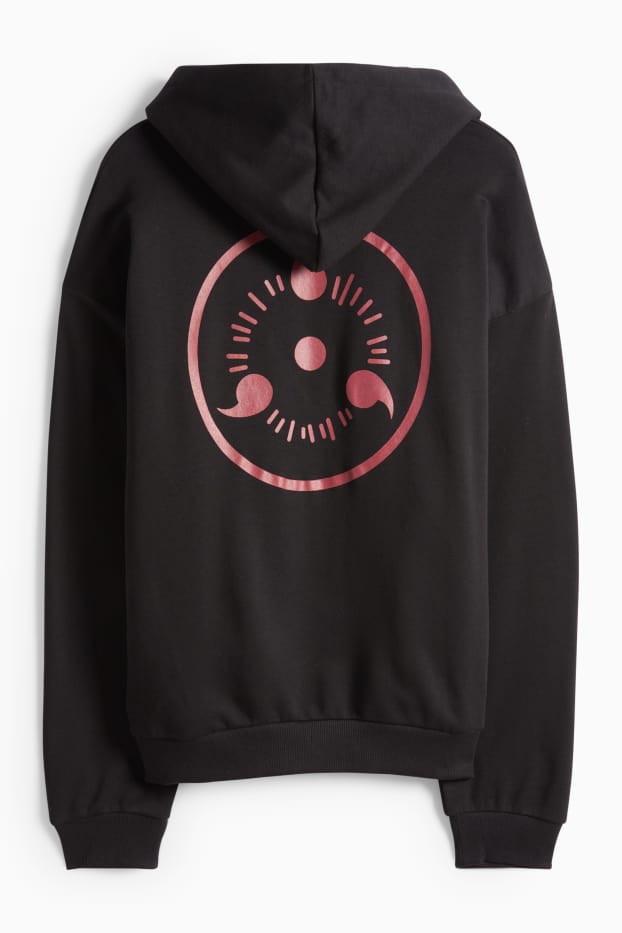 Herren - Oversized-Hoodie - Naruto - schwarz