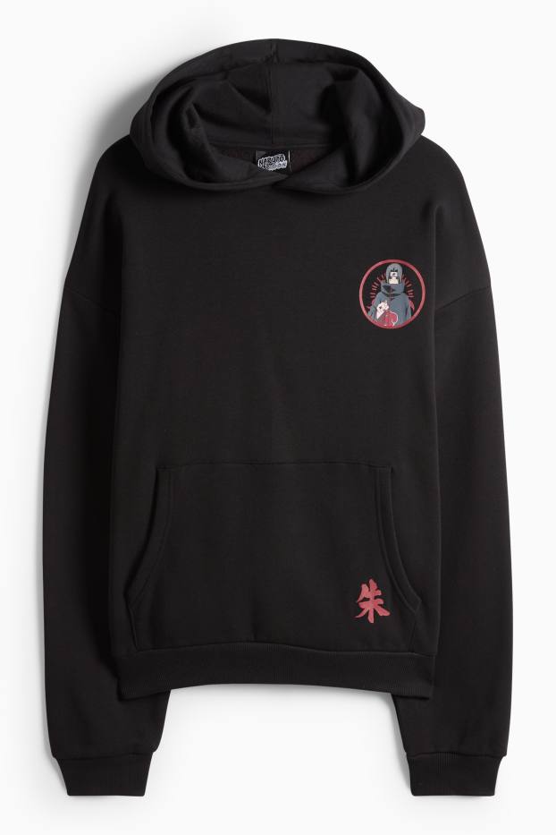 Herren - Oversized-Hoodie - Naruto - schwarz