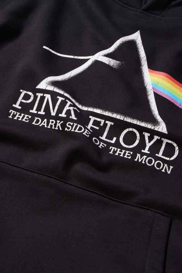 Pánské - Mikina s kapucí - Pink Floyd - černá