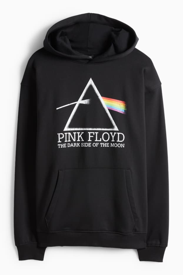 Pánské - Mikina s kapucí - Pink Floyd - černá