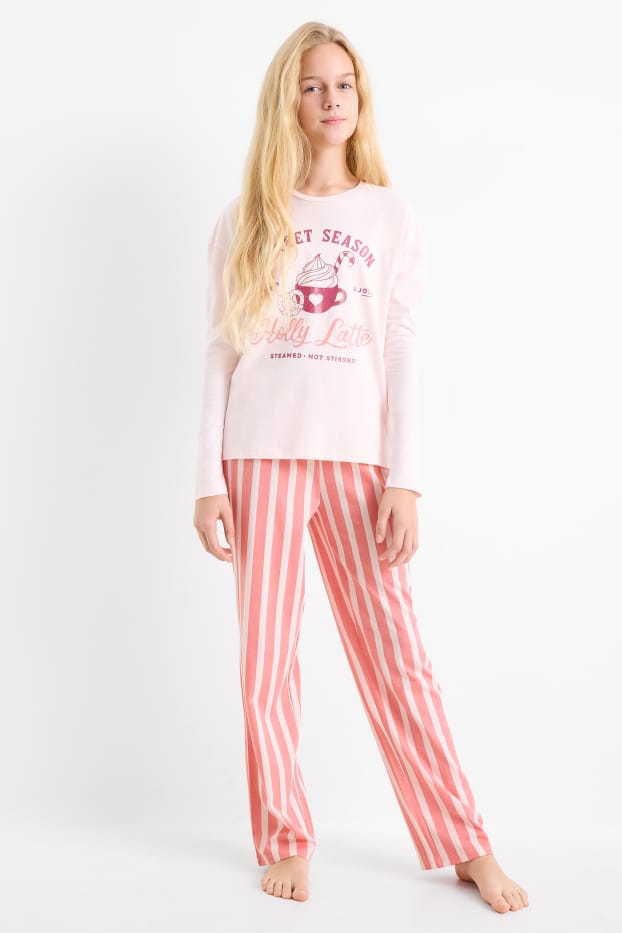 Nena - Conjunt - Pijama i bòxers nadalencs - 5 peces - rosa