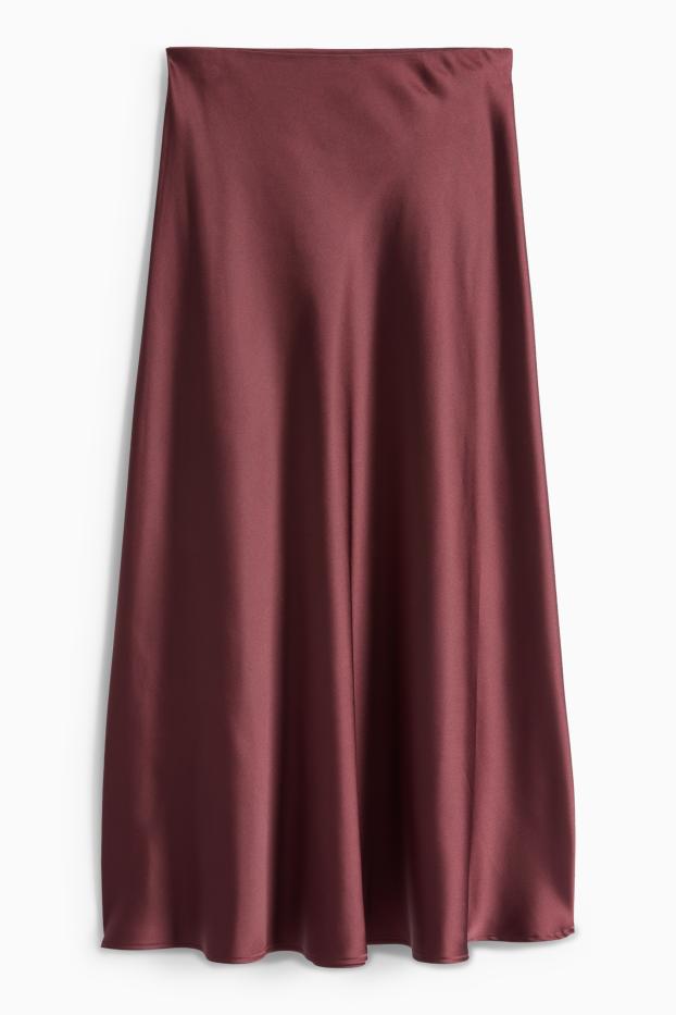 Dona - Faldilla de setí - bordeus