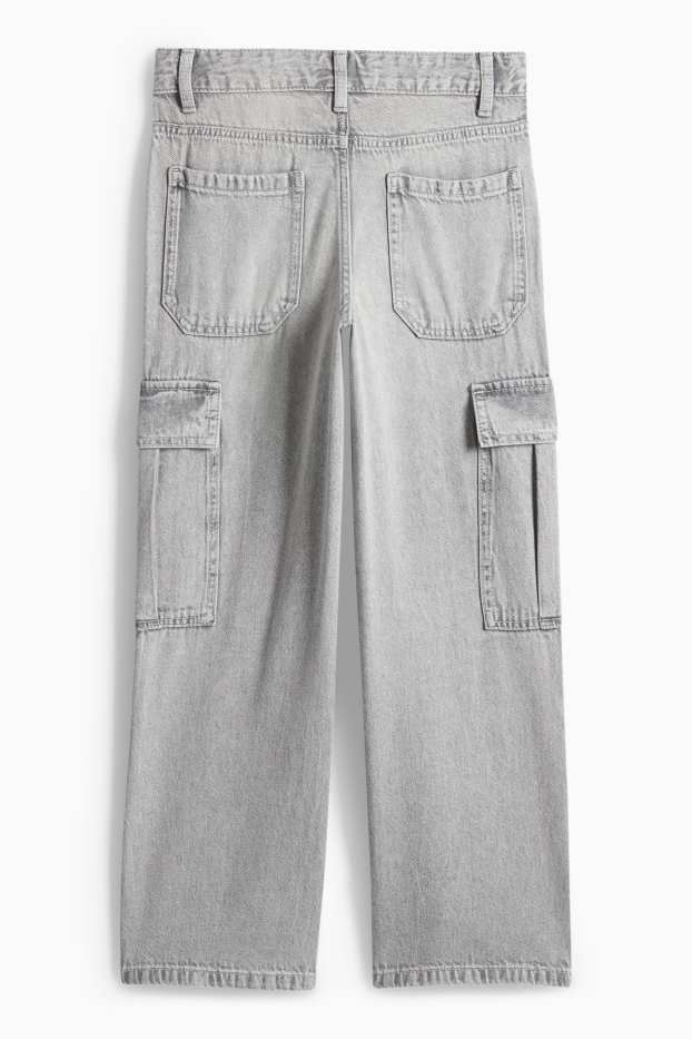 Kinderen: jongens - Cargojeans - jeanslichtgrijs