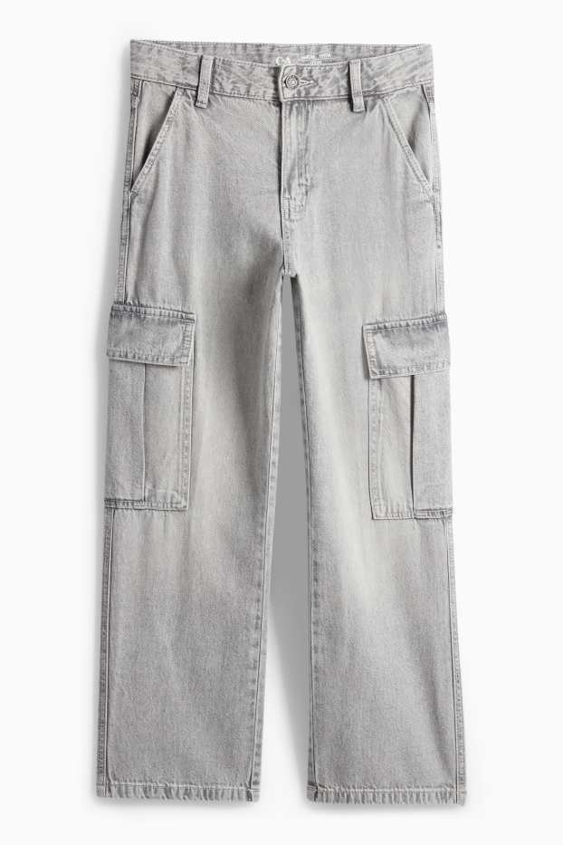 Kinderen: jongens - Cargojeans - jeanslichtgrijs