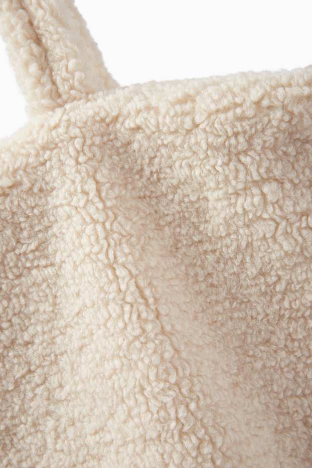 Damen - Großer Teddy-Shopper - beige