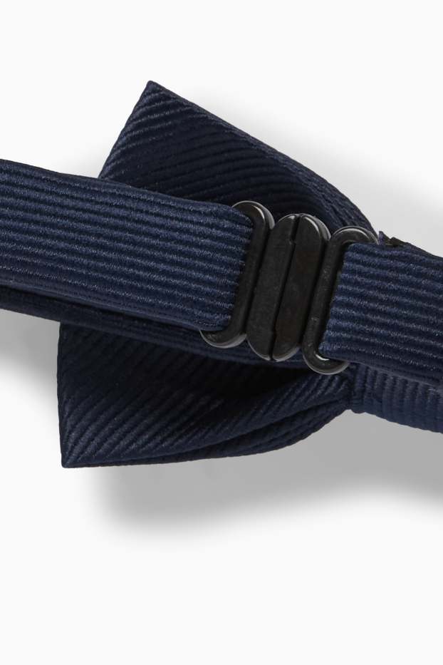 Bambini - Farfallino - a coste - blu scuro