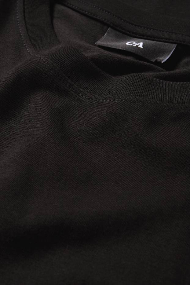 Herren - Multipack 2er - Langarmshirt - Regular Fit - schwarz