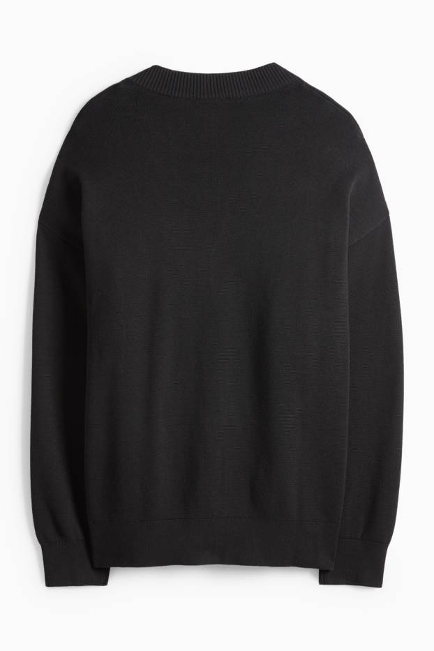 Herren - Strickjacke - schwarz