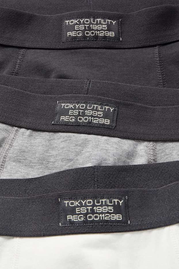 Děti - chlapci - Multipack 3 ks - boxerky - tmavošedá